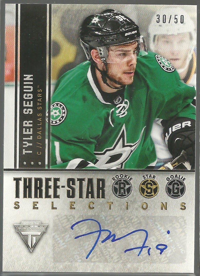 (image for) 2013-14 Panini Titanium Three Star Selections Autographs #3STS Tyler Seguin 30/50
